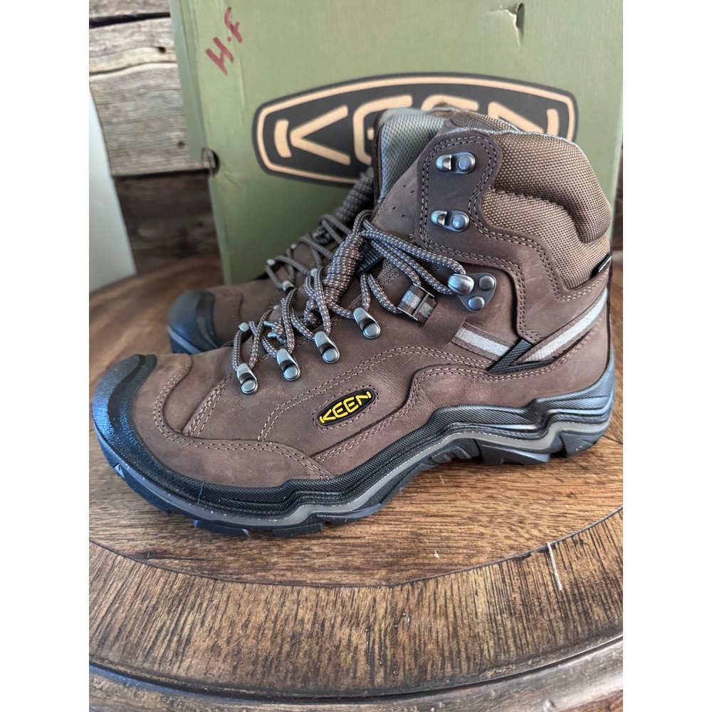 Keen Durand II Mid WP Hiking Boots Mens 10.5 Cascade Brown Waterproof 1020218